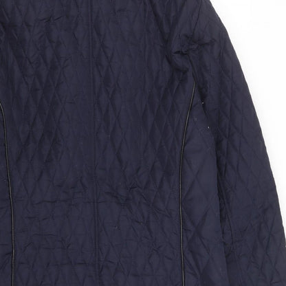 Womens UK Size 10 Bonmarché Blue Rain Coat