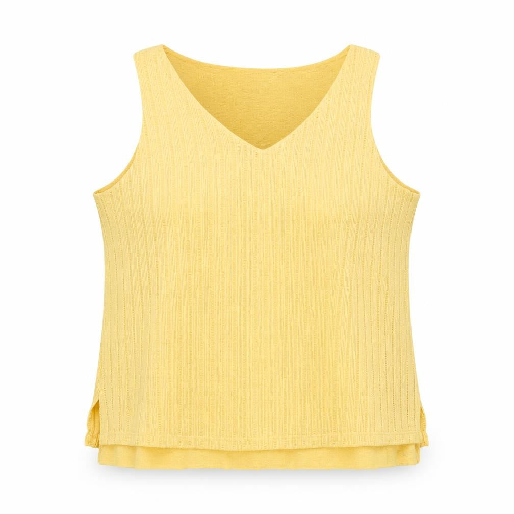 Womens UK Size L Dunnes Yellow Jersey Tank
