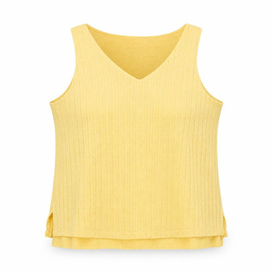 Womens UK Size L Dunnes Yellow Jersey Tank