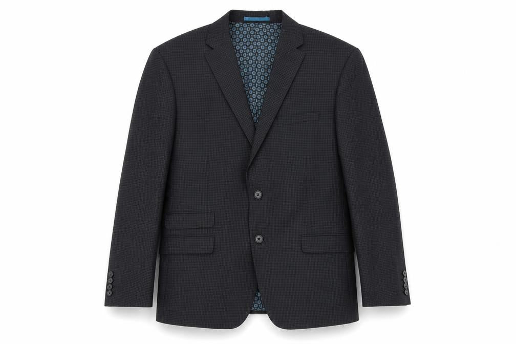 Mens UK Size 44 One Six Five Regular Blue Suit Jacket