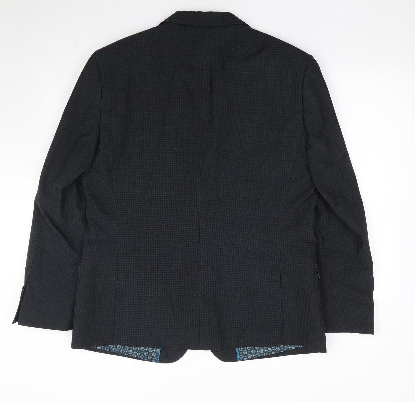 Mens UK Size 44 One Six Five Regular Blue Suit Jacket
