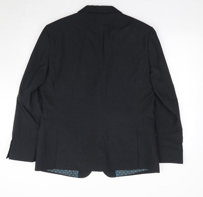 Mens UK Size 44 One Six Five Regular Blue Suit Jacket