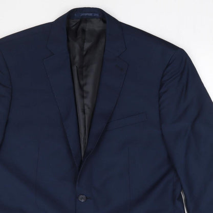 Mens UK Size 40 Tailor & Cutter Regular Blue Suit Jacket