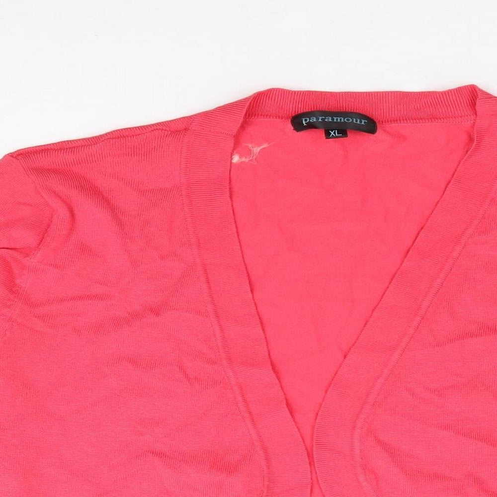 Womens UK Size XL Paramour Pink Shrug Jumper