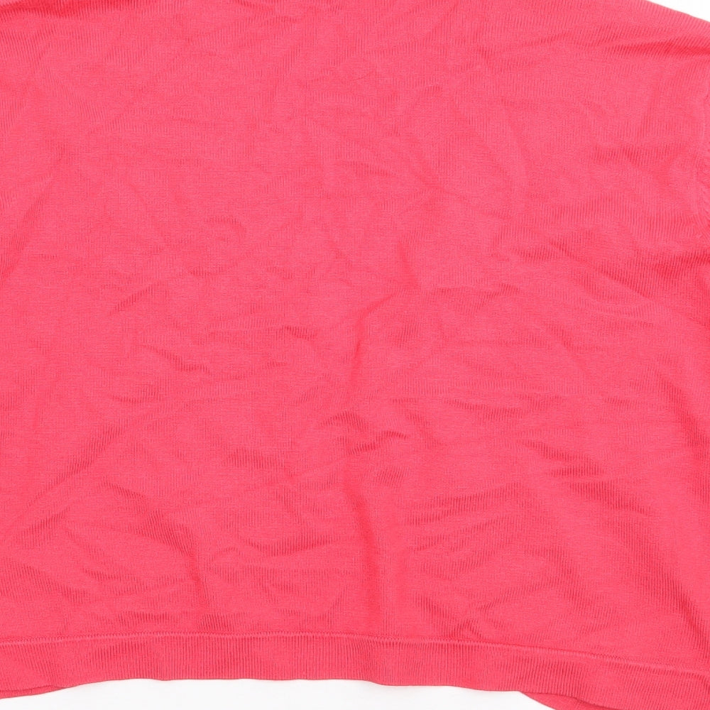 Womens UK Size XL Paramour Pink Shrug Jumper