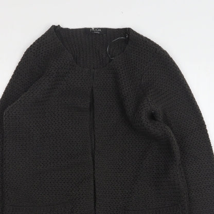 George Womens Grey Round Neck Acrylic Cardigan Jumper Size 10