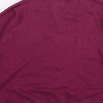 Compliments Womens Purple Polyester Pullover Sweatshirt Size L