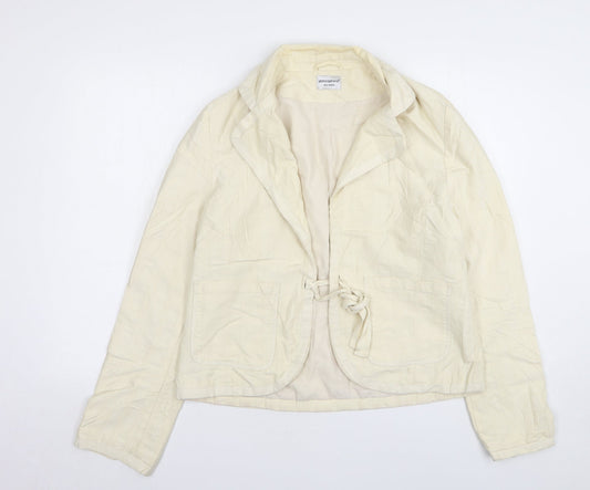 Atmosphere Womens Beige Cotton Jacket Blazer Size 16