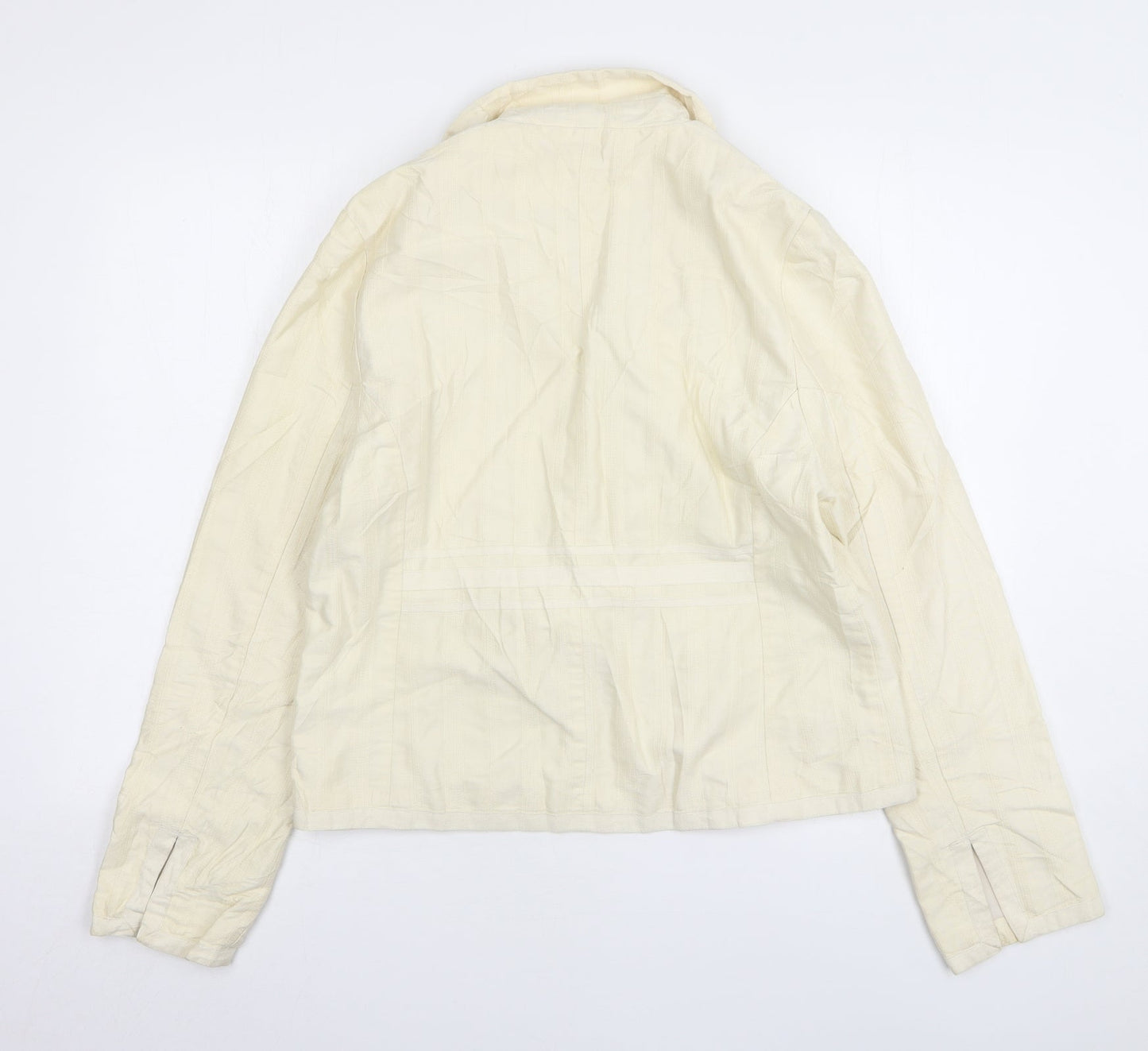 Atmosphere Womens Beige Cotton Jacket Blazer Size 16