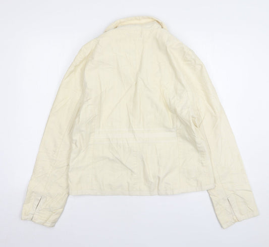 Atmosphere Womens Beige Cotton Jacket Blazer Size 16