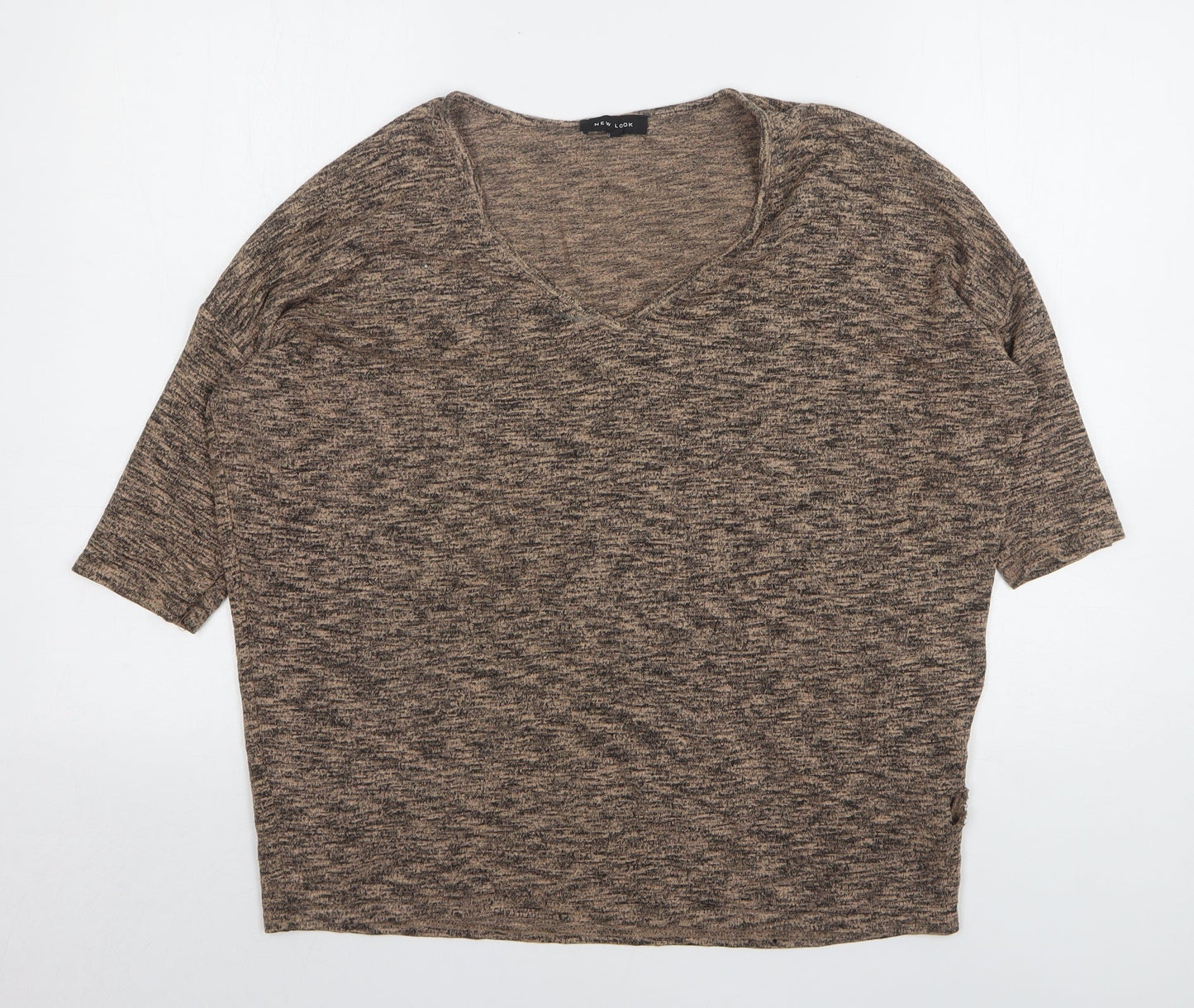 Womens UK Size M New Look Brown Pullover Jumper