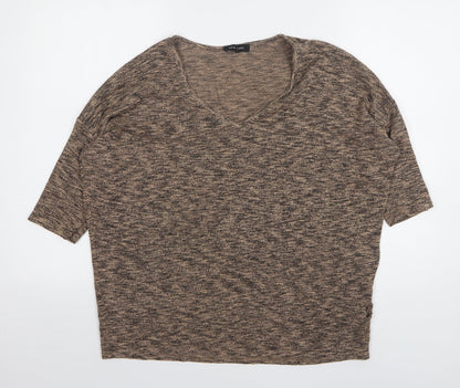 Womens UK Size M New Look Brown Pullover Jumper