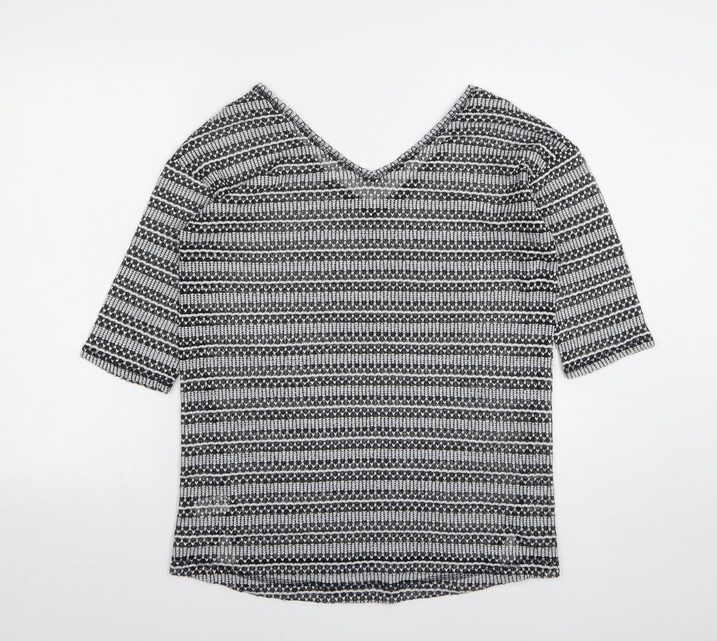Womens UK Size 10 NEXT Grey Pullover Jumper