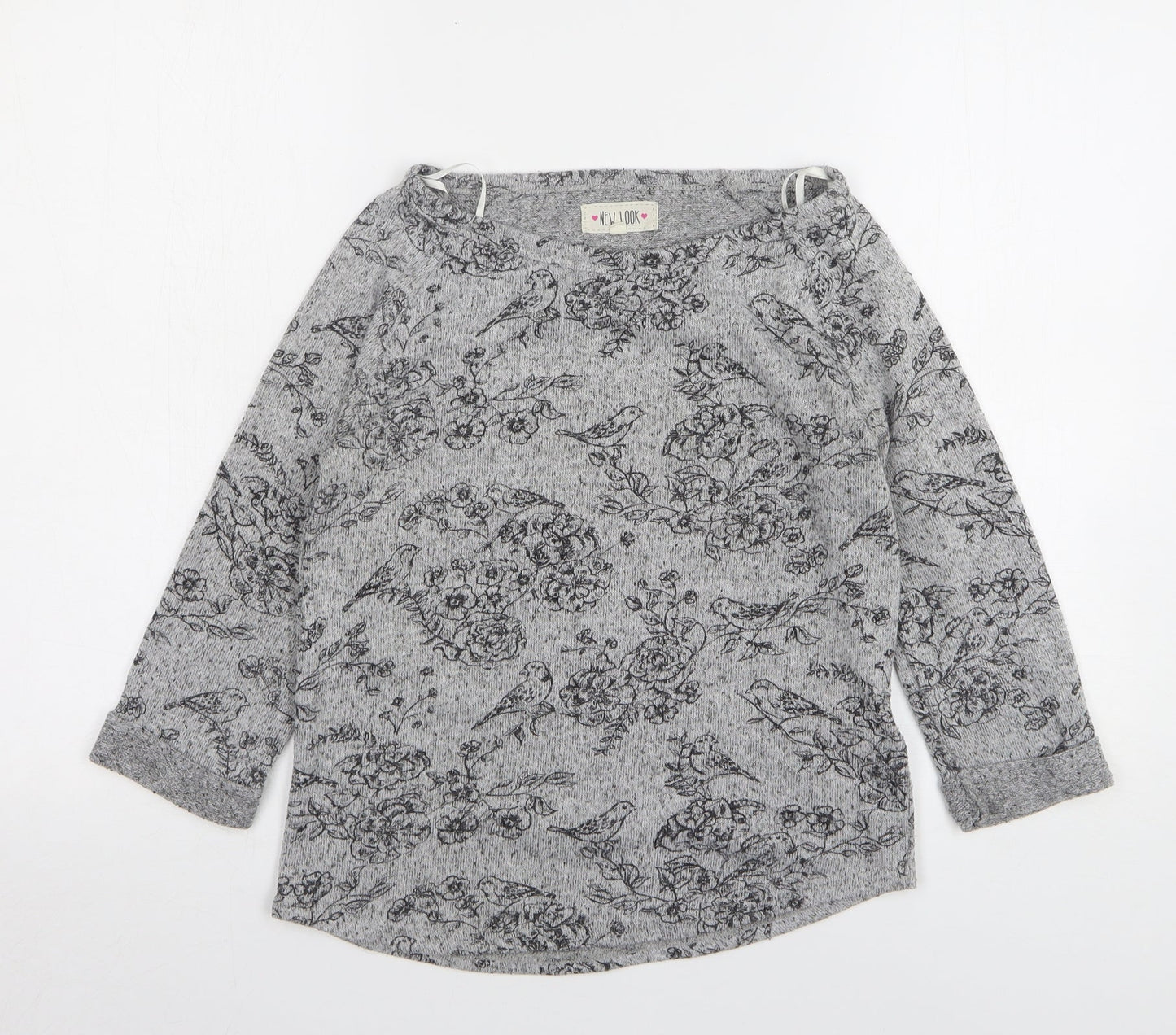 Womens UK Size 8 New Look Grey Pullover Jumper