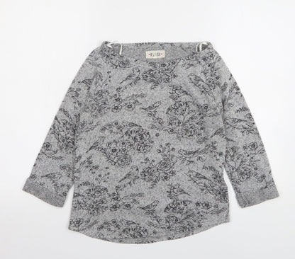 Womens UK Size 8 New Look Grey Pullover Jumper