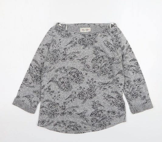 Womens UK Size 8 New Look Grey Pullover Jumper