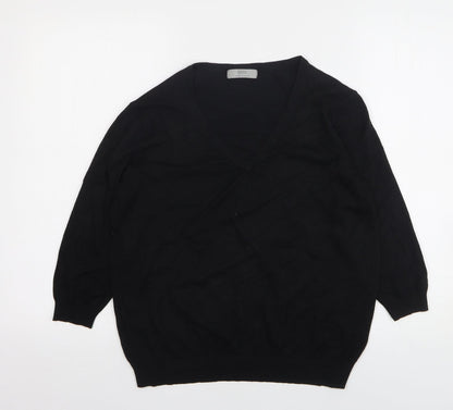 Womens UK Size 14 Marks and Spencer Black Pullover Jumper
