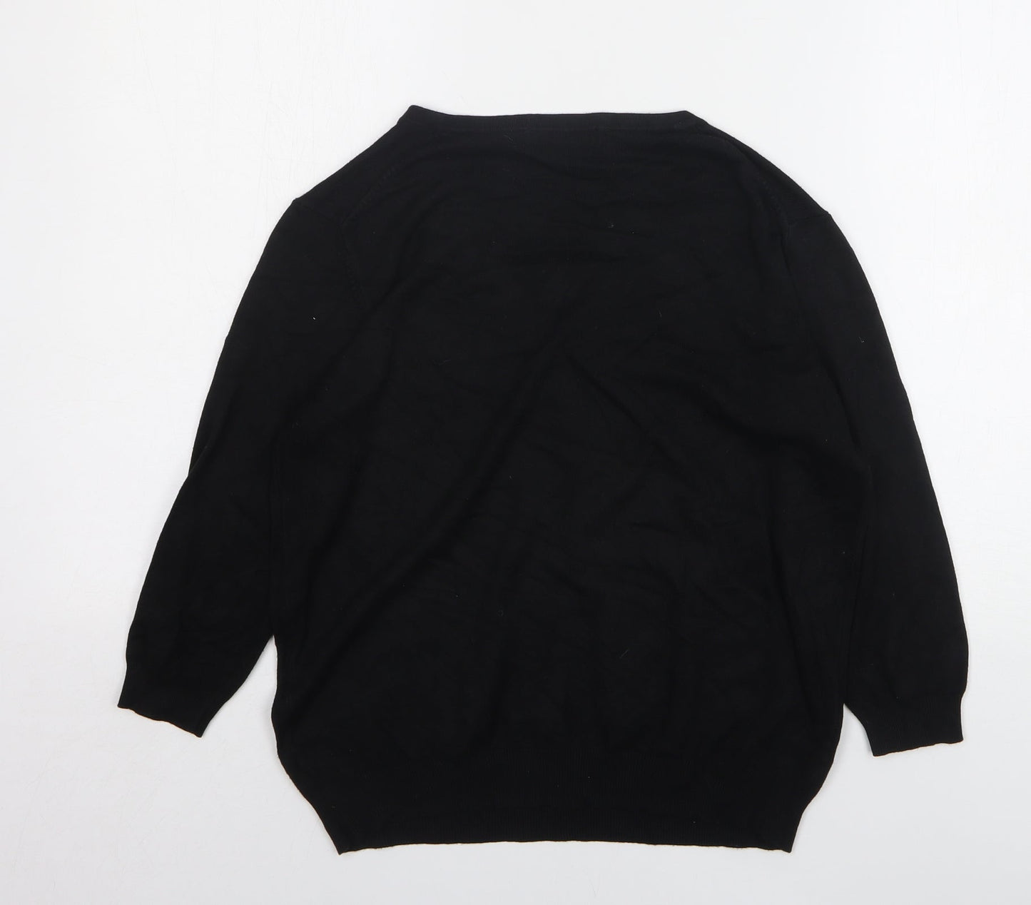 Womens UK Size 14 Marks and Spencer Black Pullover Jumper