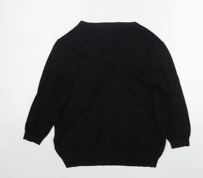 Womens UK Size 14 Marks and Spencer Black Pullover Jumper