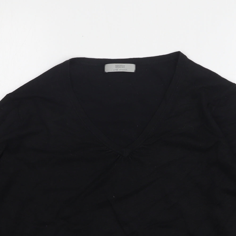 Womens UK Size 14 Marks and Spencer Black Pullover Jumper