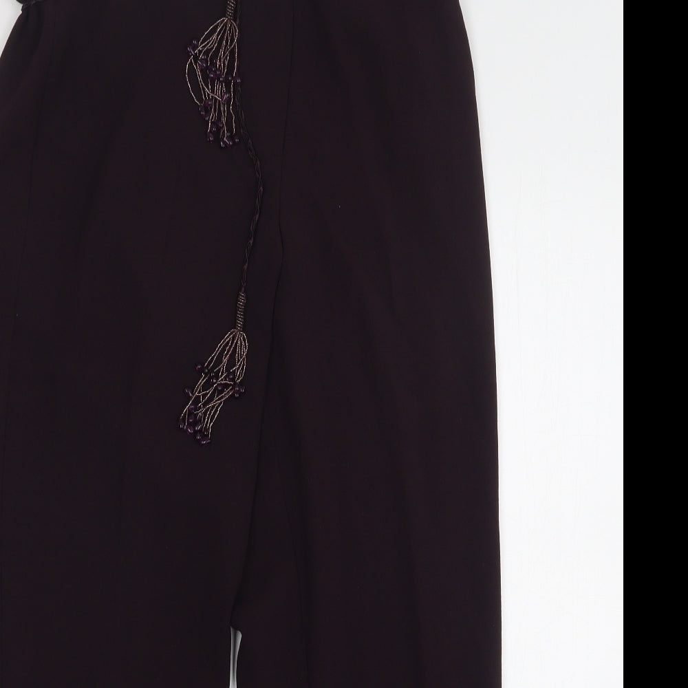 Womens UK Size 14 BHS Regular Fit  Purple Trousers