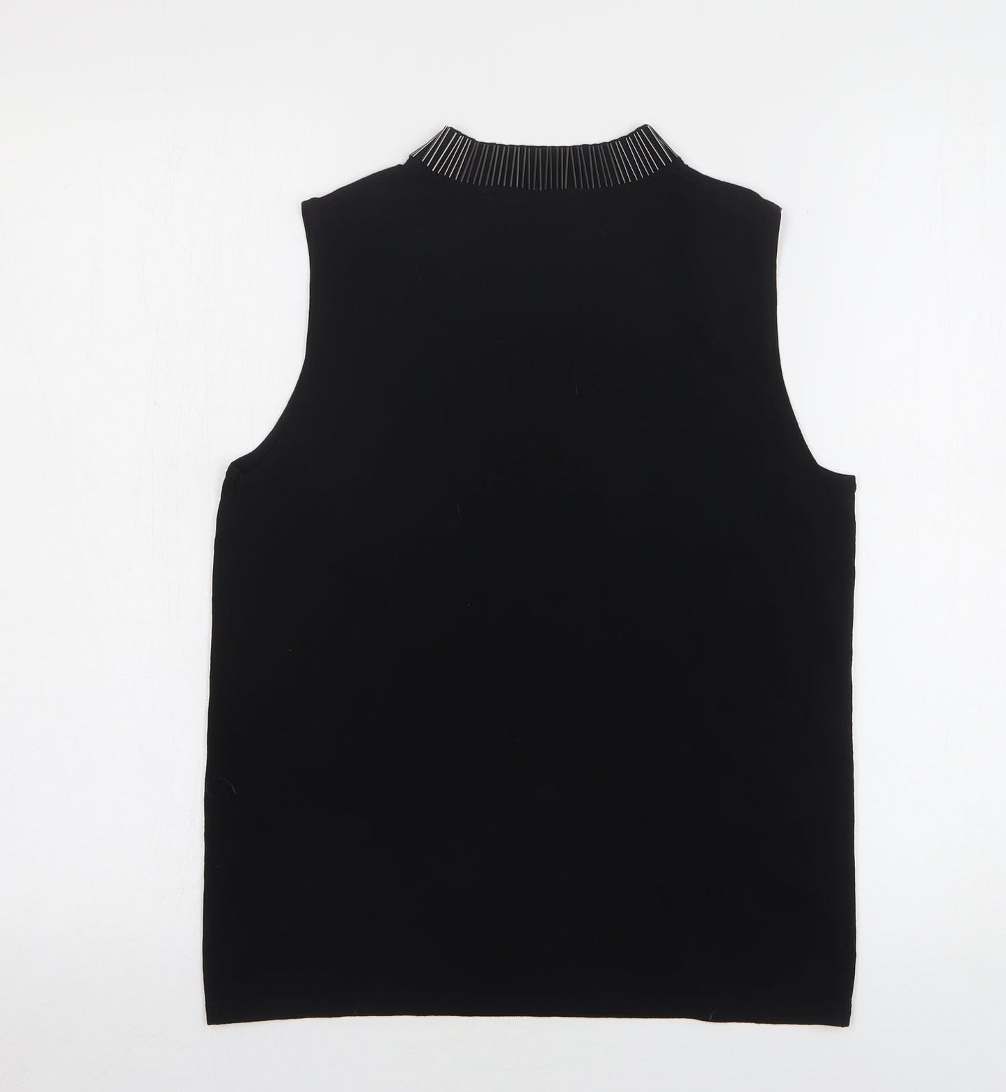 Womens UK Size 12 Dorothy Perkins Black Basic T-Shirt