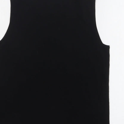 Womens UK Size 12 Dorothy Perkins Black Basic T-Shirt