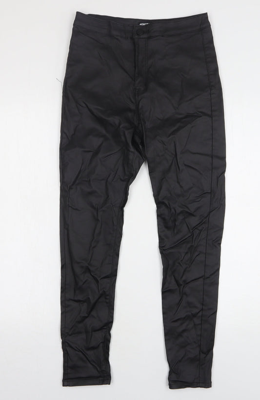 Womens UK Size 12 Momokrom Regular Fit Skinny Black Jeans