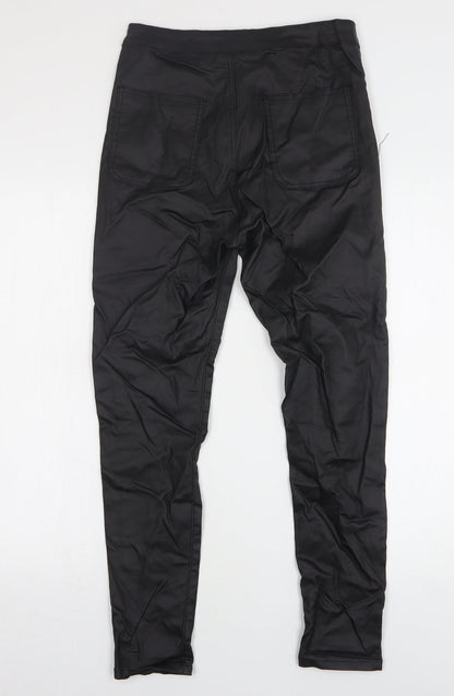 Womens UK Size 12 Momokrom Regular Fit Skinny Black Jeans