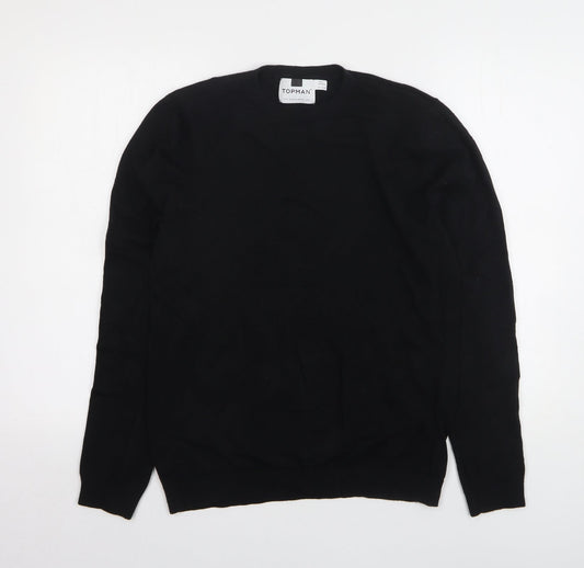 Womens UK Size S Topman Black Pullover Jumper