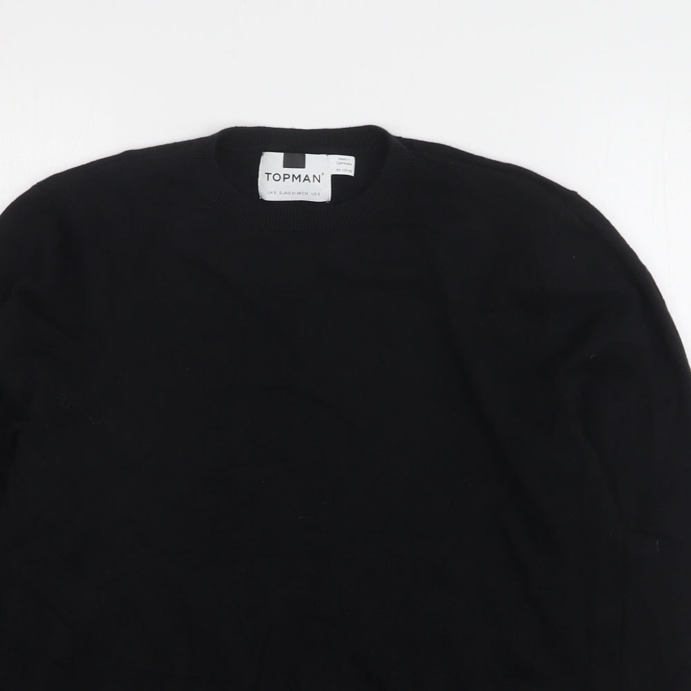 Womens UK Size S Topman Black Pullover Jumper