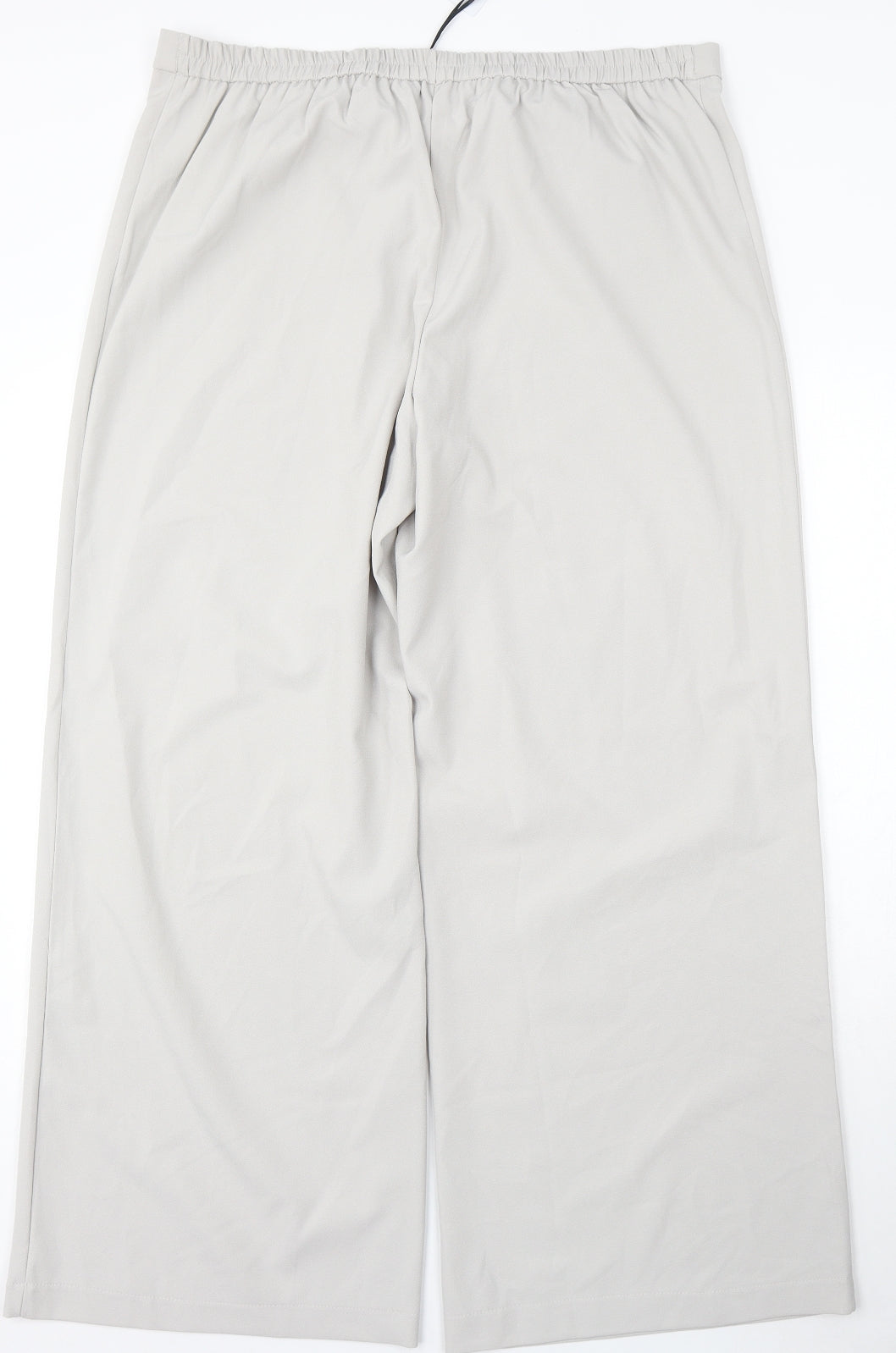 Nightingales Womens Grey Polyester Trousers Size 38 L30 in Regular