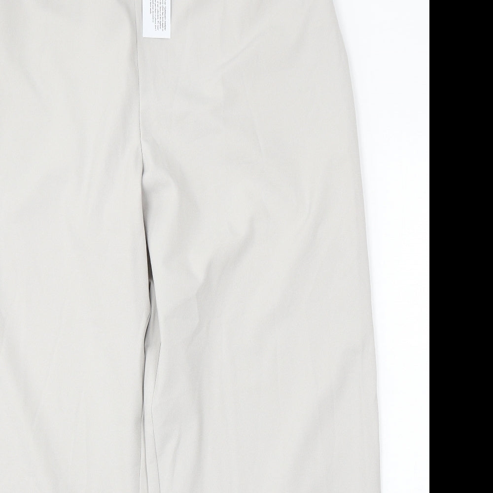 Nightingales Womens Grey Polyester Trousers Size 38 L30 in Regular