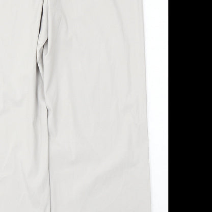 Nightingales Womens Grey Polyester Trousers Size 38 L30 in Regular