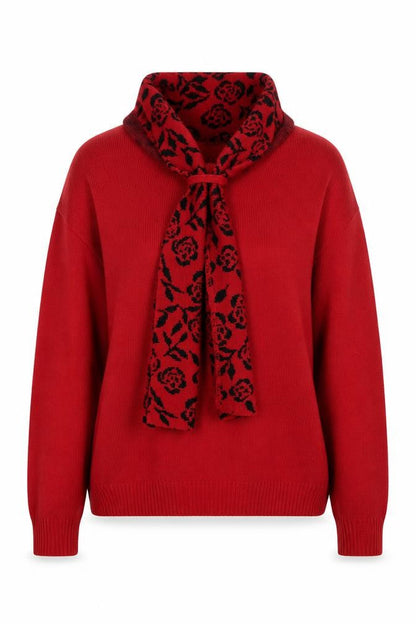 Womens UK Size S Hand to Hand Red Pullover Jumper