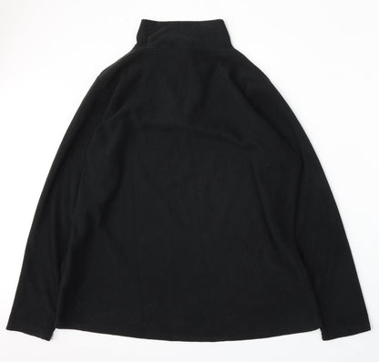 Infinity Woman Womens Black Polyester Pullover Sweatshirt Size XL Zip
