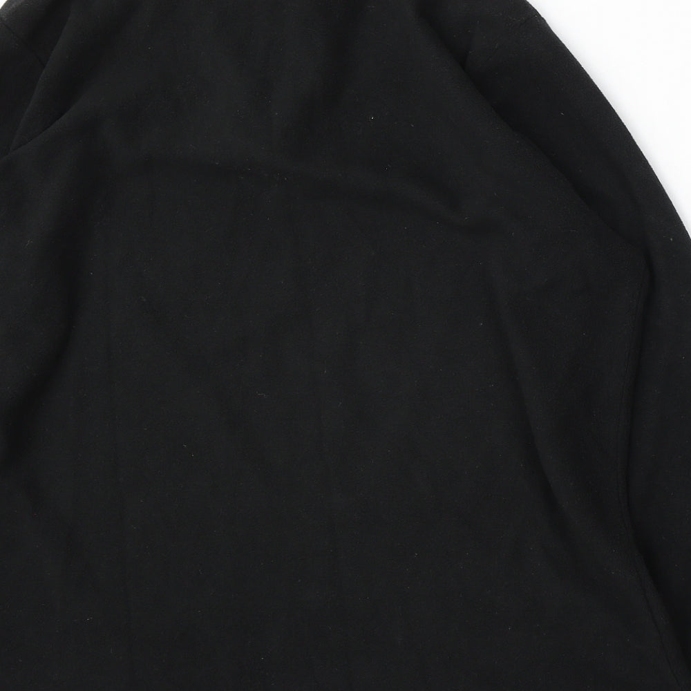 Infinity Woman Womens Black Polyester Pullover Sweatshirt Size XL Zip