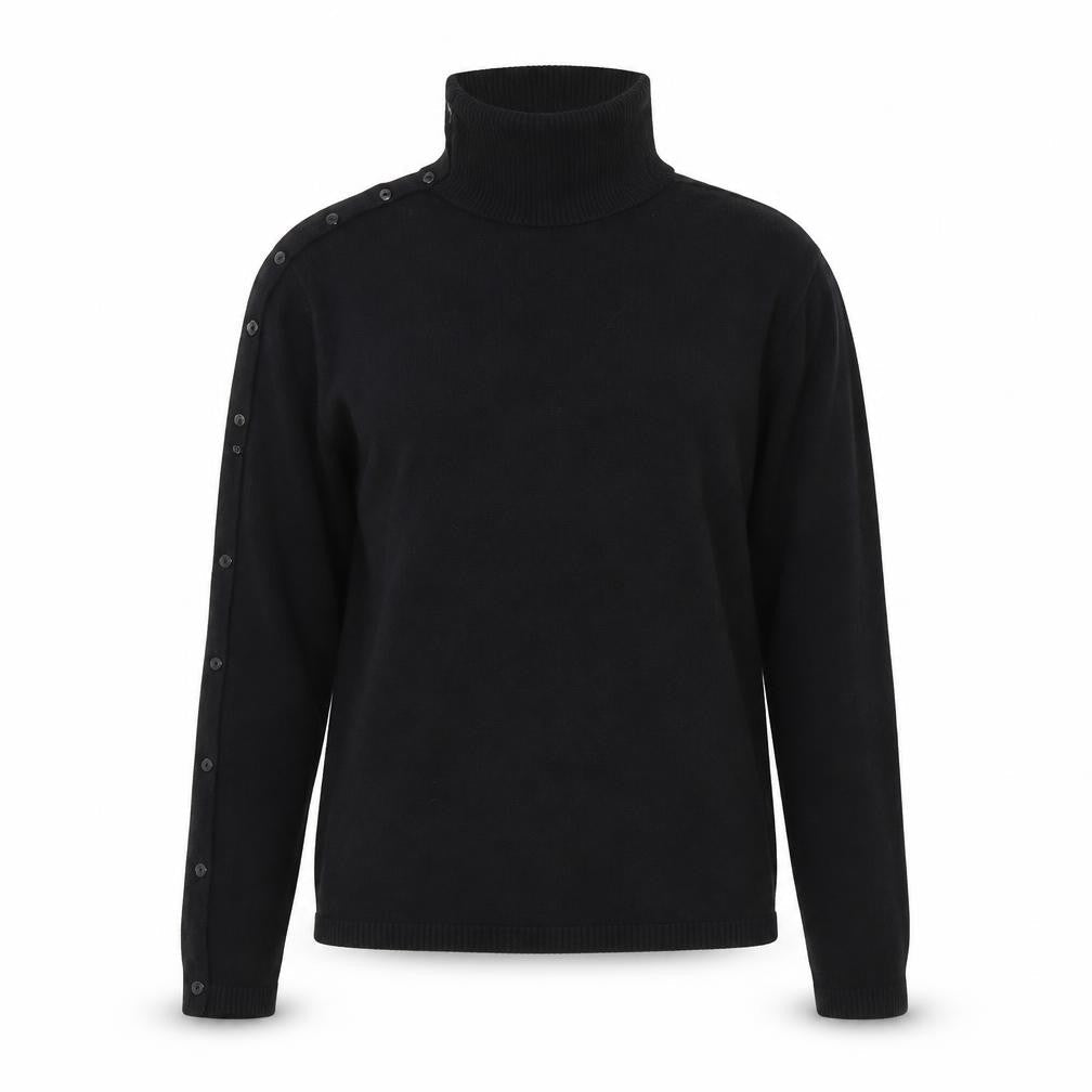 Womens UK Size S AMARANTO Black Pullover Jumper