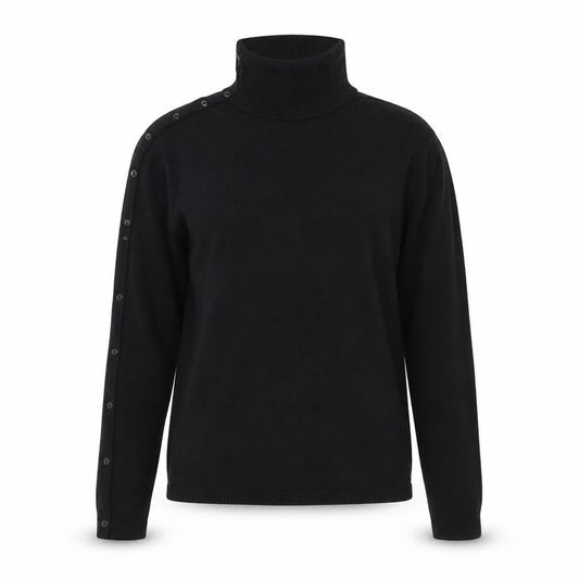 Womens UK Size S AMARANTO Black Pullover Jumper