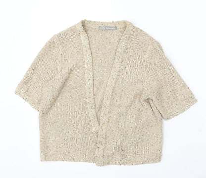 Womens UK Size S Marks and Spencer Beige Cardigan Jumper