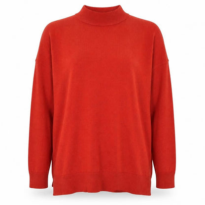 Womens UK Size 10 Warehouse Orange Pullover Jumper