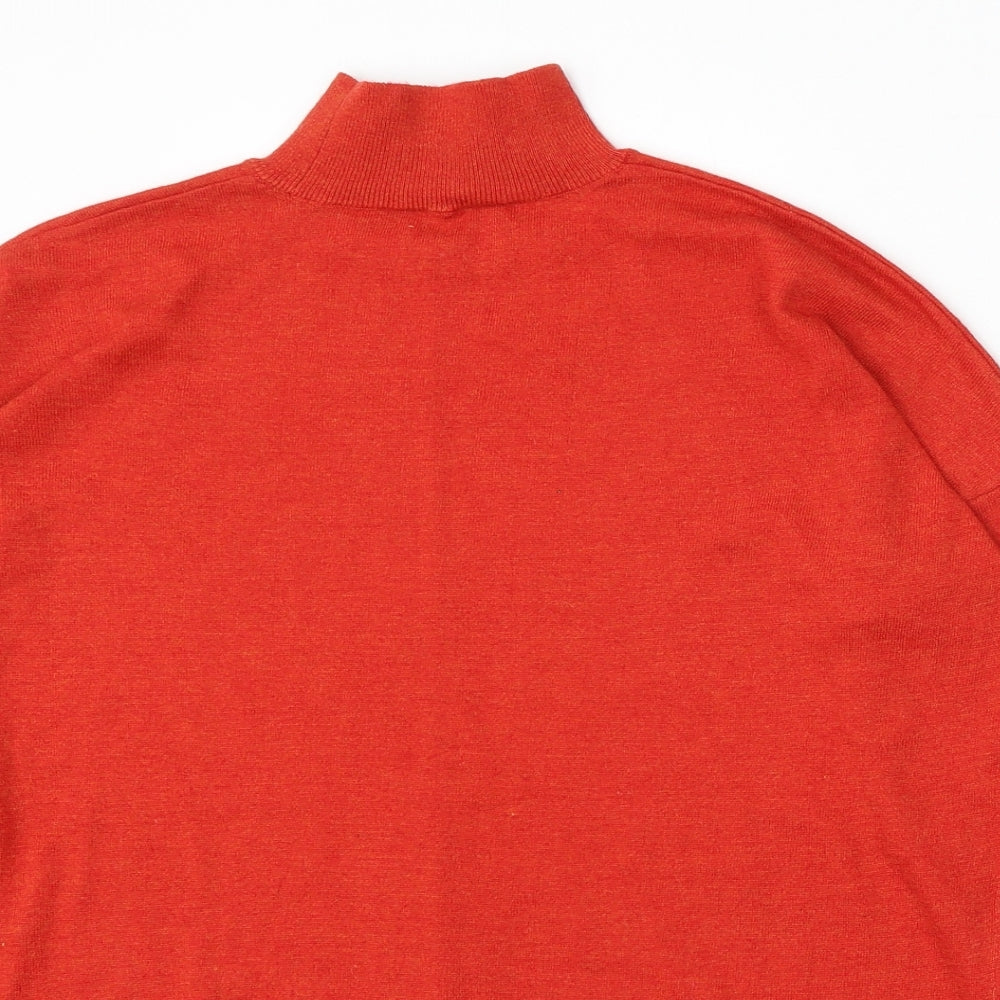 Womens UK Size 10 Warehouse Orange Pullover Jumper