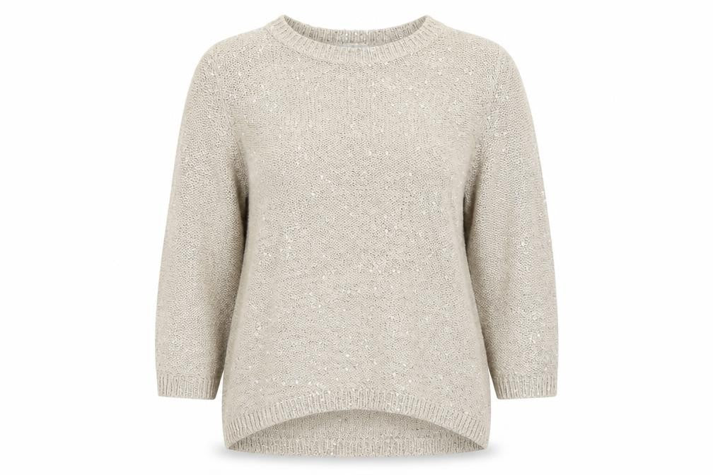 Womens UK Size 14 Marks and Spencer Beige Pullover Jumper