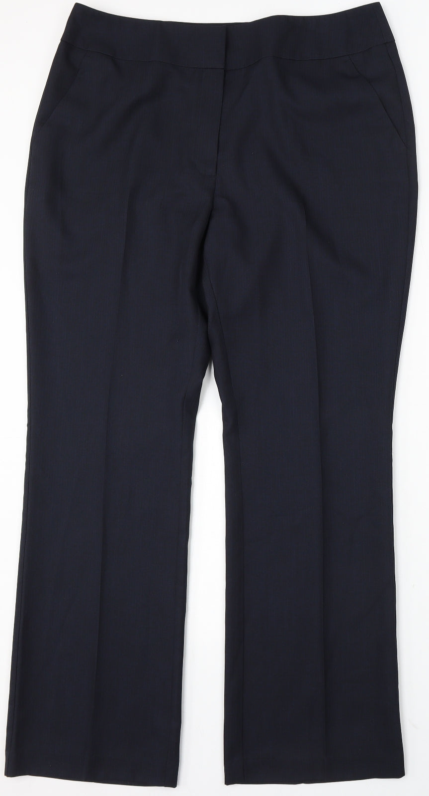 Womens UK Size 16 Papaya Regular Fit  Blue Trousers
