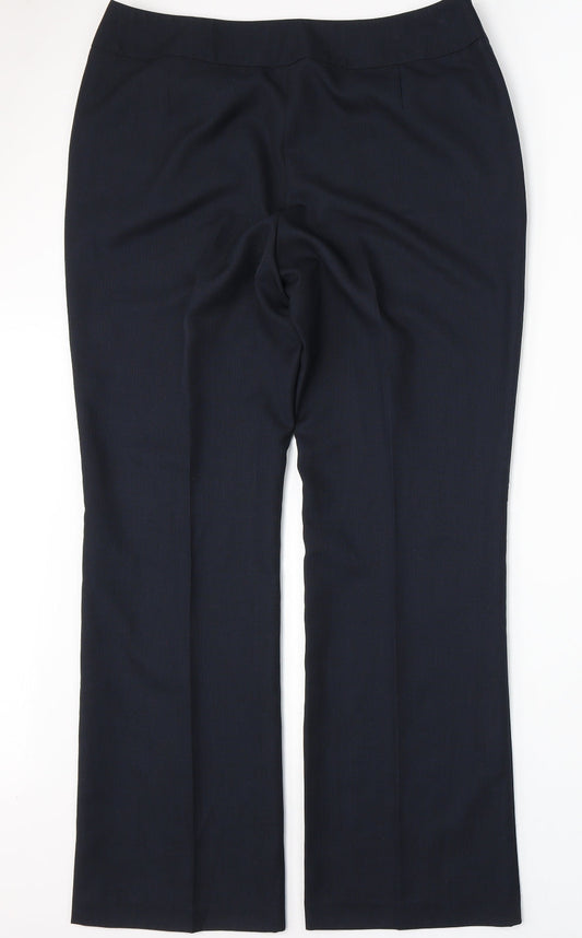 Womens UK Size 16 Papaya Regular Fit  Blue Trousers