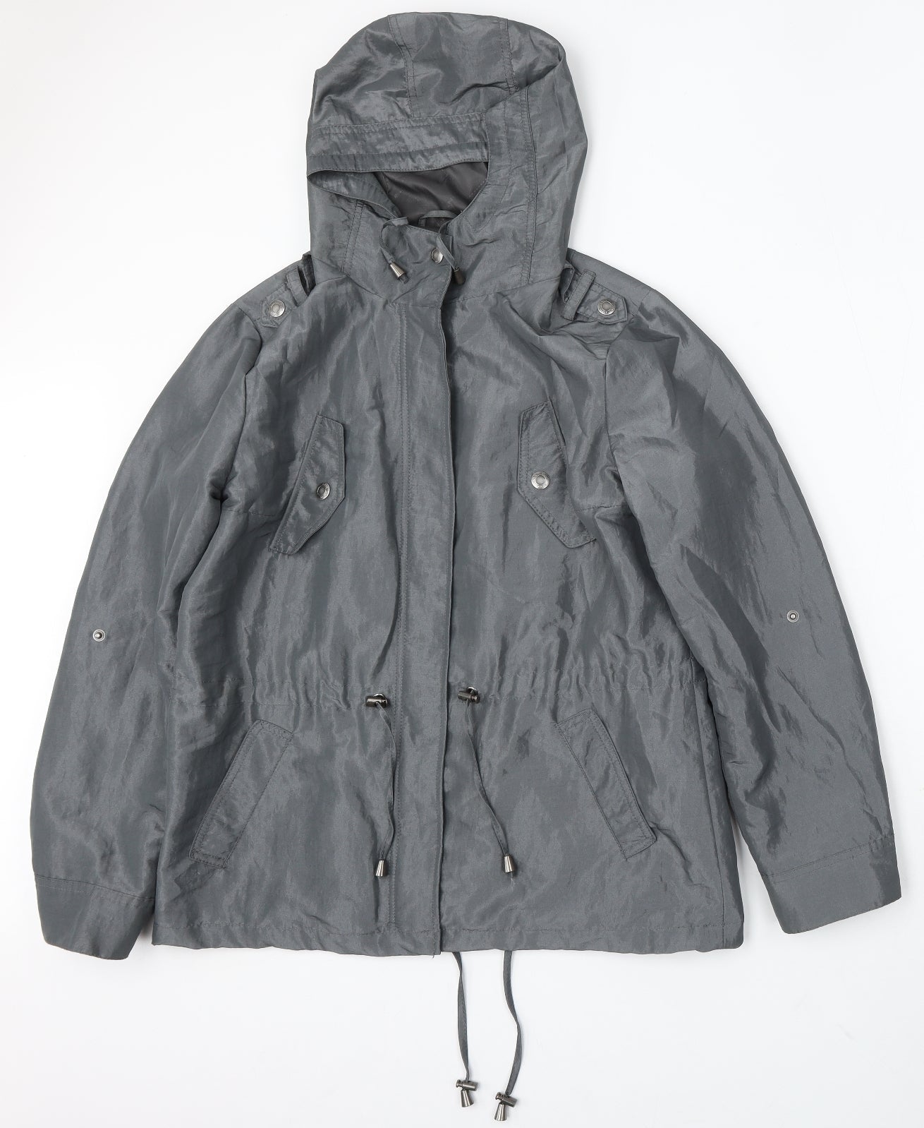 Womens UK Size 12 Debenhams Silver Jacket