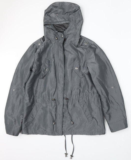 Womens UK Size 12 Debenhams Silver Jacket