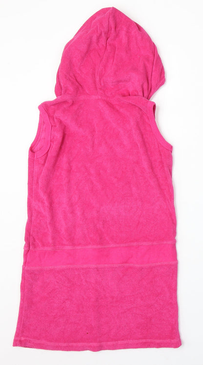 Ethel Austin Girls Pink Cotton Pullover Hoodie Size 12-13 Years