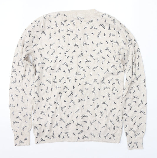 Womens UK Size 12 Marks and Spencer Beige Pullover Jumper