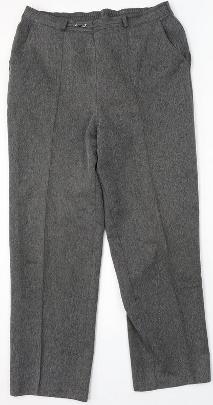 Womens UK Size 16 Marks and Spencer Regular Fit  Grey Trousers